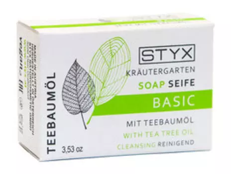 Натуральное косметическое мыло Styx Krautergarten Soap With Tea Tree Oil