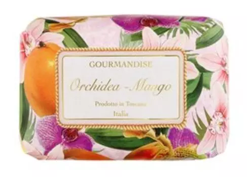 Натуральное мыло c ароматом орхидеи и манго Gourmandise Savon Parfume Orchidea-Mango