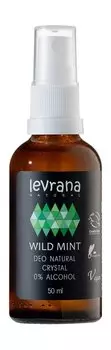 Натуральный дезодорант без спирта с эфирным маслом мяты Levrana Deo Natural Crystal 0% Alcohol Wild Mint