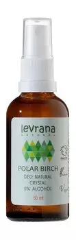 Натуральный дезодорант без спирта с экстрактом березы Levrana Deo Natural Crystal 0% Alcohol Polar Birch