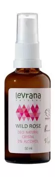 Натуральный дезодорант без спирта с экстрактом шиповника Levrana Deo Natural Crystal 0% Alcohol Wild Rose