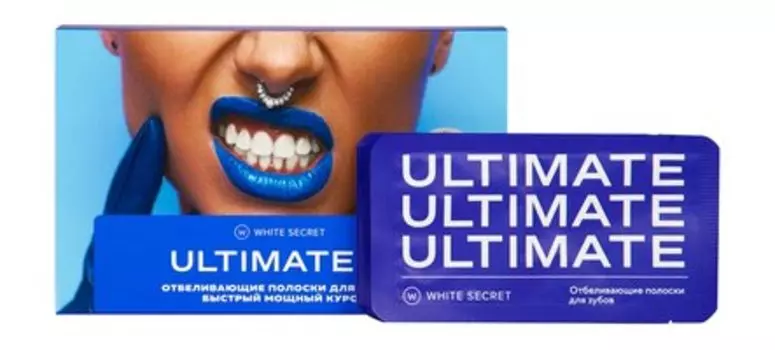 Недельный курс отбеливающих полосок для зубов (3-6 тонов) White Secret Ultimate Быстрый мощный курс