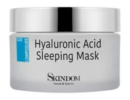 Ночная крем-маска для лица с гиалуроновой кислотой Skindom Hyaluronic Acid Sleeping Mask