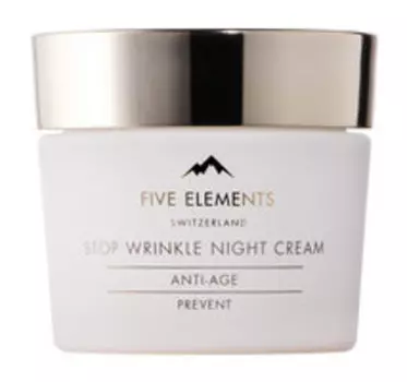 Ночной антивозрастной крем для лица Five Elements Stop Wrinkle Night Cream Anti-Age Prevent