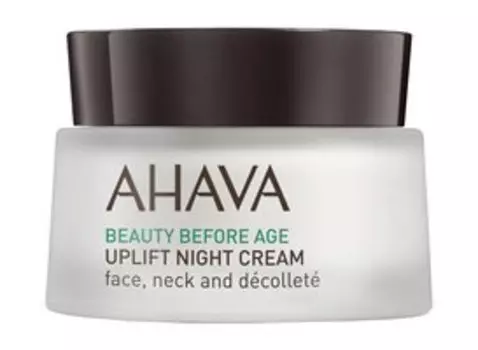 Ночной крем для подтяжки кожи лица, шеи и зоны декольте Ahava Beauty Before Age Uplift Night Cream