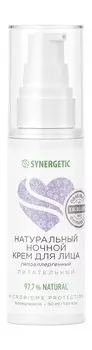 Ночной питательный крем для лица Synergetic Питательный ночной крем для лица