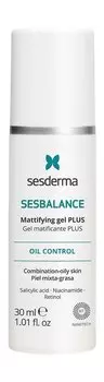 Ночной себорегулирующий гель для лица с ниацинамидом Sesderma Sesbalance Plus Mattifying Gel