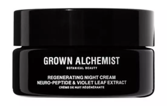 Ночной восстанавливающий крем для лица с пептидом и фиалкой Grown Alchemist Regenerating Night Cream: Neuro-Peptie & Violet Leaf Extract