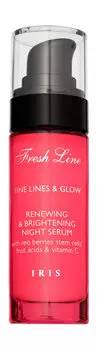 Обновляющая и осветляющая ночная сыворотка для лица с ирисом Fresh Line Iris Renewing & Brightening Night Serum