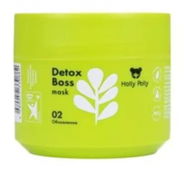 Обновляющая маска для мощного и бережного очищения волос Holly Polly Detox Boss Mask