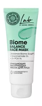 Очищающая матирующая маска для лица с ниацинамидом и цинком Natura Siberica Lab Biome Balance Face Mask