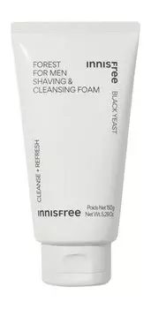 Очищающая пена для бритья и умывания 2-в-1 Innisfree Forest For Men Black Yeast Shaving & Cleansing Foam