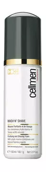 Очищающая пена для бритья на основе фитокомплексов Cellcosmet & Cellmen Wash N' Shave Purifying And Shaving Foam