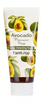 Очищающая пенка для лица с экстрактом авокадо FarmStay Avocado Premium Pore Deep Cleansing Foam