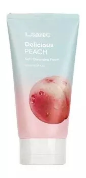 Очищающая пенка для сухой и обезвоженной кожи лица с экстрактом персика L.Sanic Delicious Peach Soft Cleansing Foam