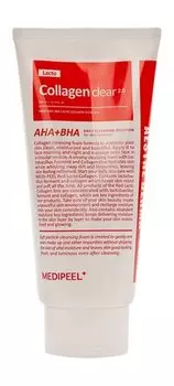 Очищающая пенка для умывания с комплексом кислот Medi-Peel Red Lacto Collagen Clear 2.0