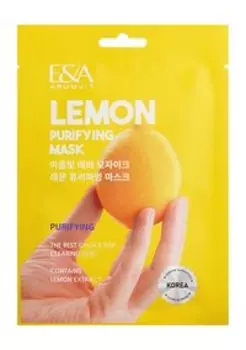 Очищающая тканевая маска для кожи лица с экстрактом лимона Eva Mosaic Arumvit E&A Lemon Purifying Mask