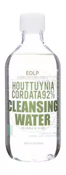 Очищающая вода для лица с экстрактом хауттюйнии Derma Factory Houttuynia Cordata 92% Cleansing Water
