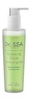 Очищающий балансирующий гель для лица с комплексом биосахаридов и зеленым чаем Dr.Sea Biosaccharides & Green Tea Balancing Facial Cleansing Gel