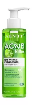 Очищающий гель для проблемной кожи лица, склонной к акне Librederm Aevit Acne Killer Ультраочищающий гель