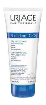 Очищающий гель для тела с медью и цинком Uriage Bariederm Cleansing Cica-Gel With Copper-Zinc