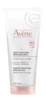 Очищающий мицеллярный гель для чувствительной кожи лица Avene Makeup Removing Micellar Gel