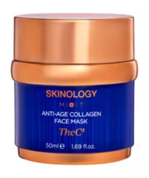 Омолаживающая коллагеновая маска для лица с пептидами Mixit Skinology Anti-Age Collagen Face Mask
