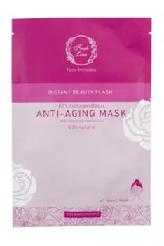 Омолаживающая тканевая маска для лица с экстрактом софоры Fresh Line Instant Beauty Flash Anti-Aging Mask