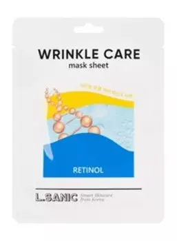 Омолаживающая тканевая маска для лица с ретинолом L.Sanic Retinol Wrinkle Care Mask Sheet