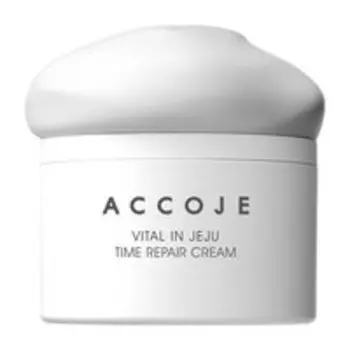 Осветляющий антивозрастной крем для лица с экстрактом эхинацеи Accoje Vital in Jeju Time Repair Cream