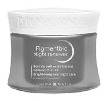 Осветляющий и восстанавливающий ночной крем для лица с витамином C Bioderma Pigmentbio Night Renewer