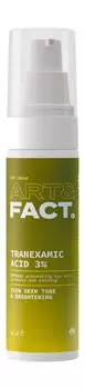 Осветляющий крем для выравнивания тона кожи вокруг глаз с транексамовой кислотой 3% Art&Fact. Even Skin Tone & Brightening Eye Cream