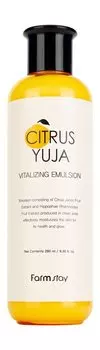 Освежающая эмульсия для лица с экстрактом юдзу FarmStay Citrus Yuja Vitalizing Emulsion