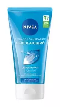 Освежающий гель для умывания нормальной кожи лица Nivea Освежающий гель для умывания Цветок лотоса и мягкая вода
