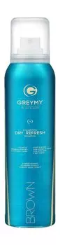 Освежающий сухой шампунь для темных волос Greymy Volumizing Dry Refresh Shampoo Brown