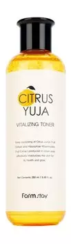 Освежающий тонер для лица с экстрактом юдзу FarmStay Citrus Yuja Vitalizing Toner