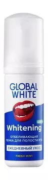 Отбеливающая пенка для зубов Global White Teeth Whitening Foam Fresh Mint