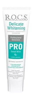 Отбеливающая зубная паста для бережного осветления со вкусом сладкой мяты R.O.C.S. PRO Delicate Whitening Sweet Mint Зубная паста