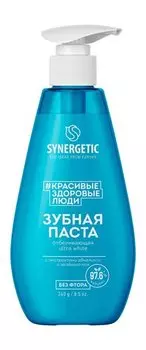 Отбеливающая зубная паста с экстрактами эвкалипта и зеленого чая Synergetic Ultra White Зубная паста