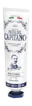 Отбеливающая зубная паста с запатентованной молекулой Pasta del Capitano 1905 Whitening with Patented Molecula Toothpaste