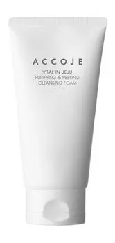 Отшелушивающая пенка для лица с экстрактом свеклы Accoje Vital in Jeju Purifying & Peeling Cleansing Foam