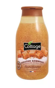 Отшелушивающий гель для душа с ароматом сладкой карамели Cottage Exfoliating Shower Gel Caramel