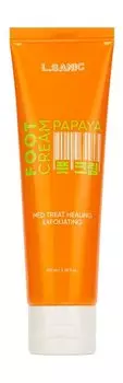 Отшелушивающий пилинг-крем для ног с экстрактом папайи L.Sanic Foot Cream Papaya Enzymes