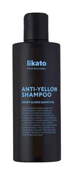 Оттеночный шампунь для светлых и осветленных волос Likato Professional Smart-Blond Anti-Yellow Shampoo