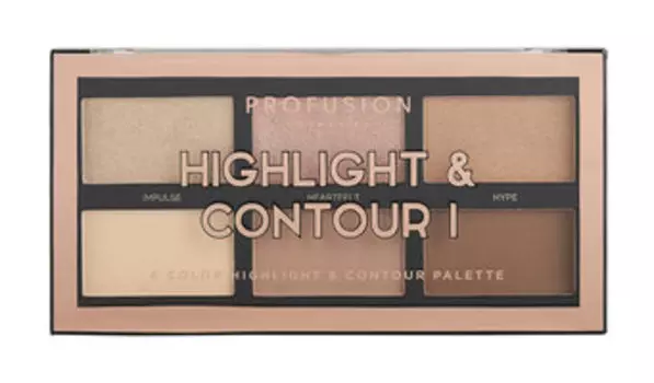 Палетка для контуринга и стробинга Profusion Highlight & Contour I Palette