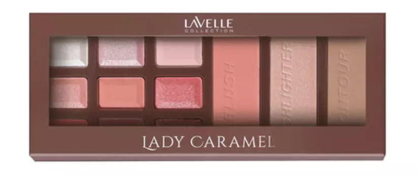Палетка для макияжа лица Lavelle Collection Lady Caramel Palette Bonbon