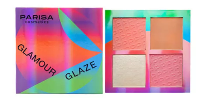 Палетка для макияжа лица Parisa Cosmetics Glamour Glaze Contouring Palette