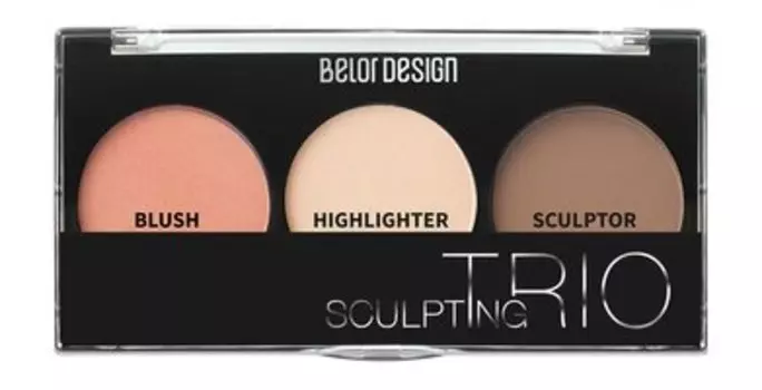 Палетка для скульптурирования Belor Design Sculpting Triо Face Sculpturing Kit