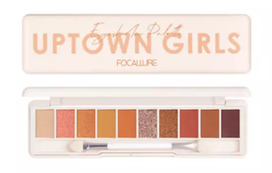 Палетка теней для век Focallure Staymax 10 Color Eyeshadow Palette Up Town Girls: Sunflower At Sunset