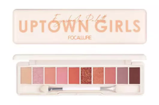 Палетка теней для век Focallure Staymax 10 Color Eyeshadow Palette Up Town Girls: Sakura In Dream